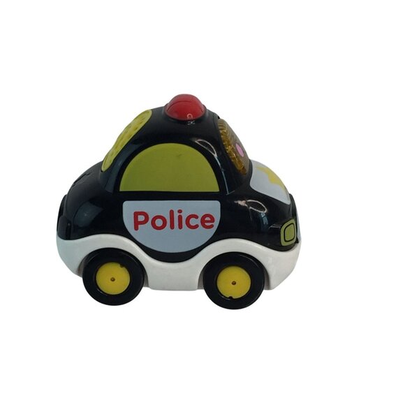 Vtech Go Go Smart Wheels Black Police Car Blue Helicopter Lights Sounds Tested - Picture 11 of 14